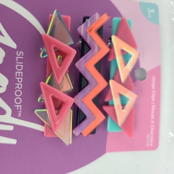 Goody Slideproof Hair Snap Clips 9 Count Assorted Nostalgia Pain-Free All Day 90 - Picture 2 of 4